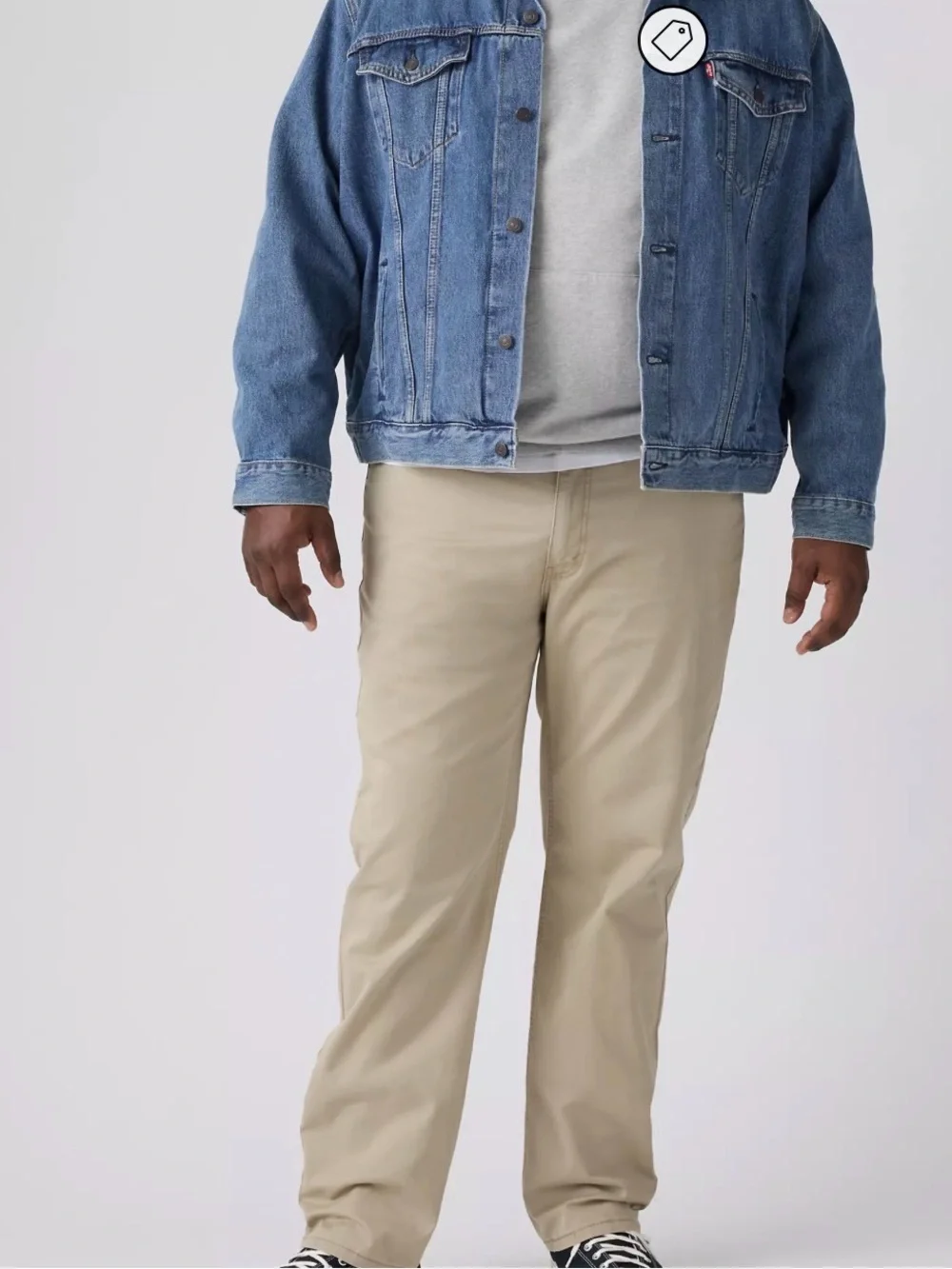 Levi's Men's 541 preppy uniform athletic taper Tan Chino Pants size 52x34 NEW
